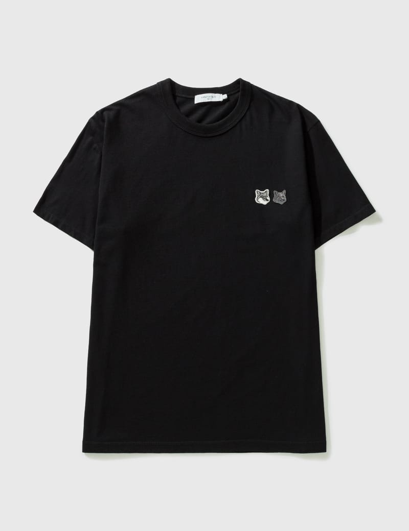 Maison kitsune  メゾンキツネ ダブルヘッドパッチ Tシャツ TEE-SHIRT DOUBLE FOX HEAD PATCH（Tシャツ/カットソー）｜Maison