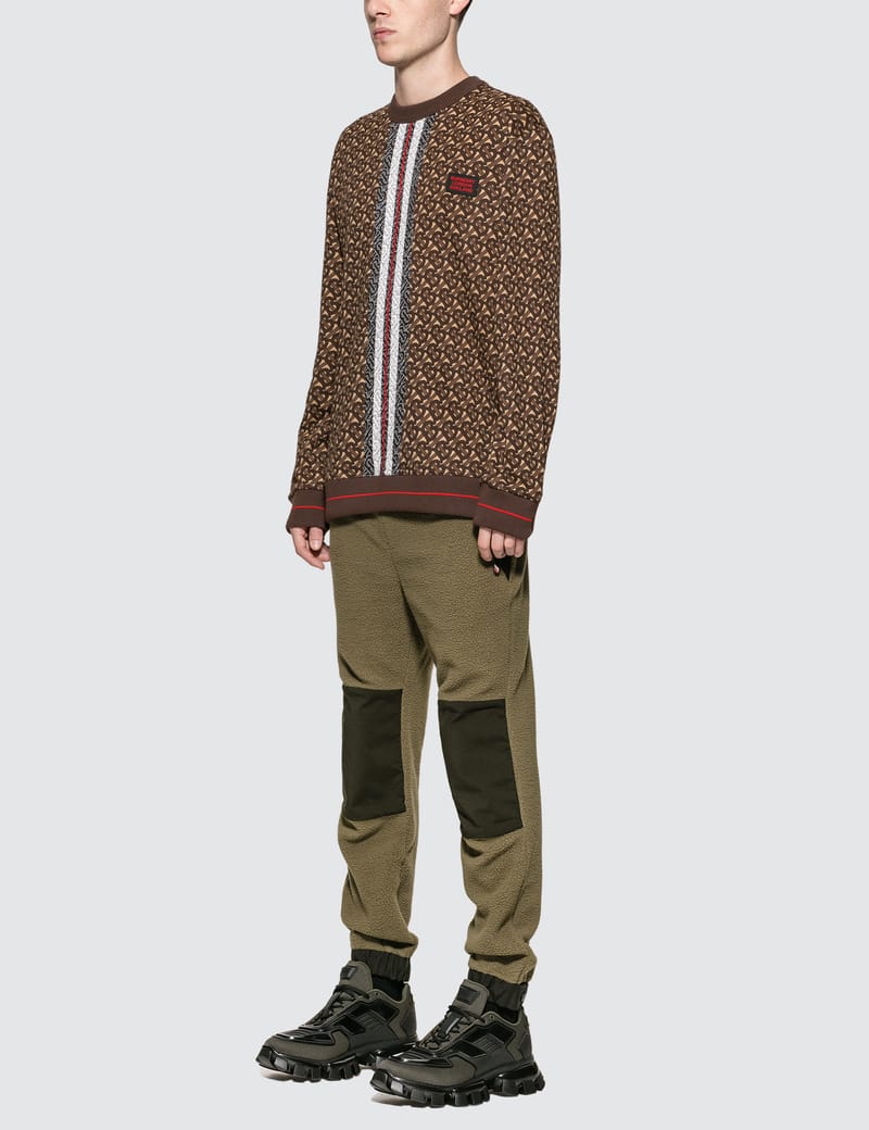 Burberry - Monogram Stripe Print Cotton Sweatshirt | HBX Burberry - Monogram Stripe Print Cotton Sweatshirt | HBX