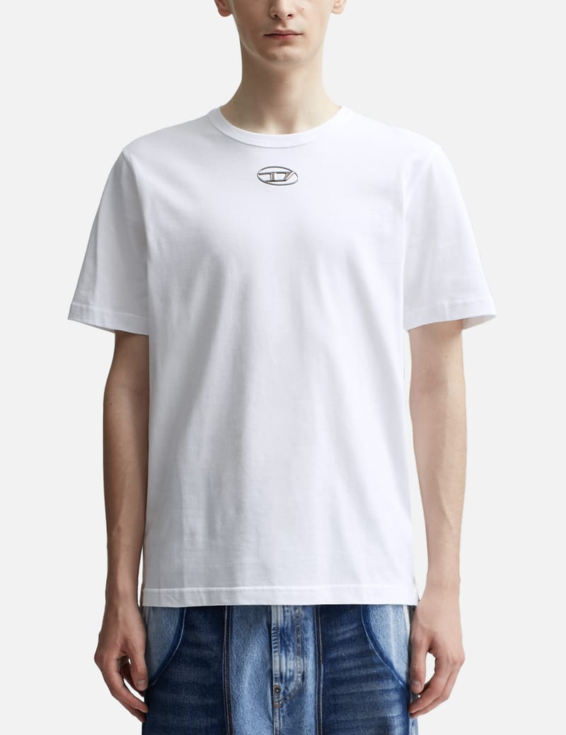 Diesel - T-shirt with injection moulded logo | HBX