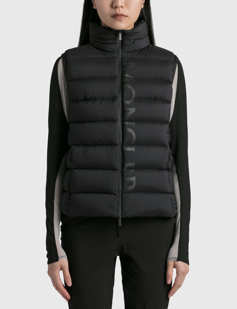 Moncler long vest deals