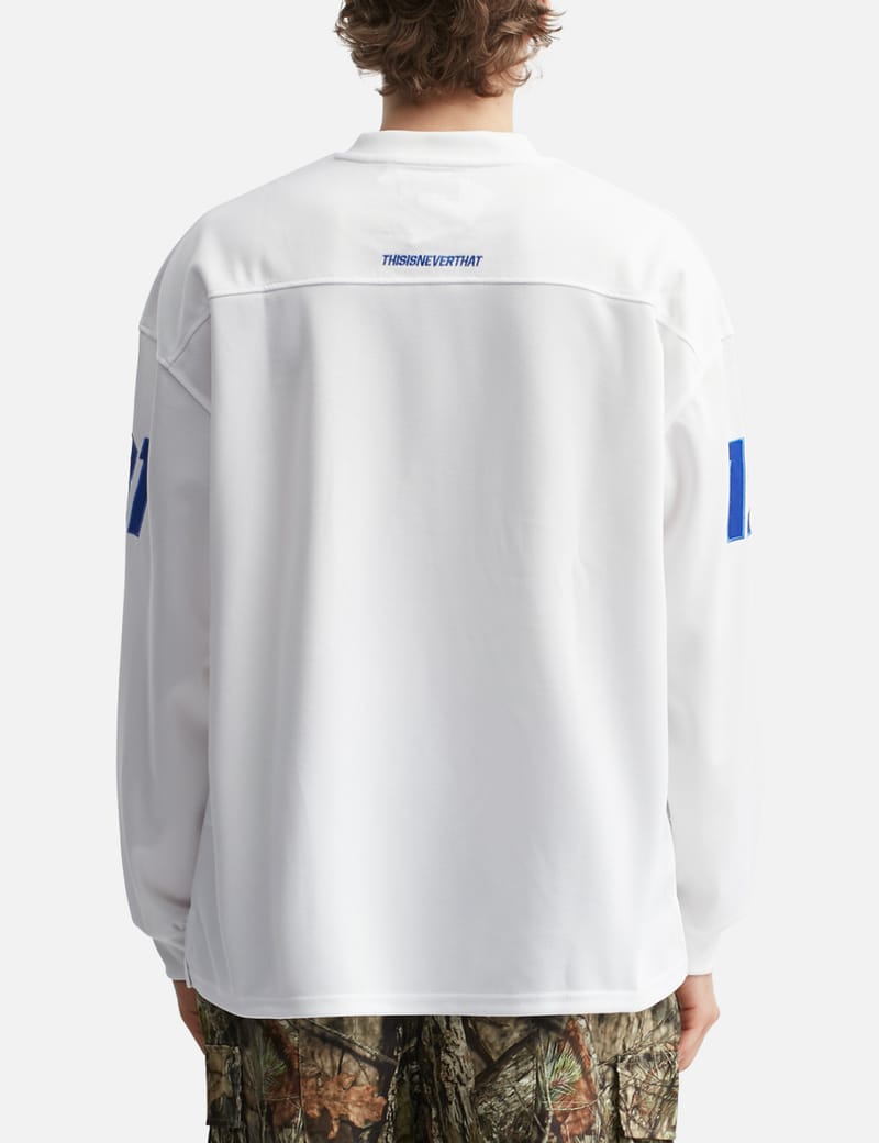 thisisneverthat® Football Jersey - White polyester, embroidered