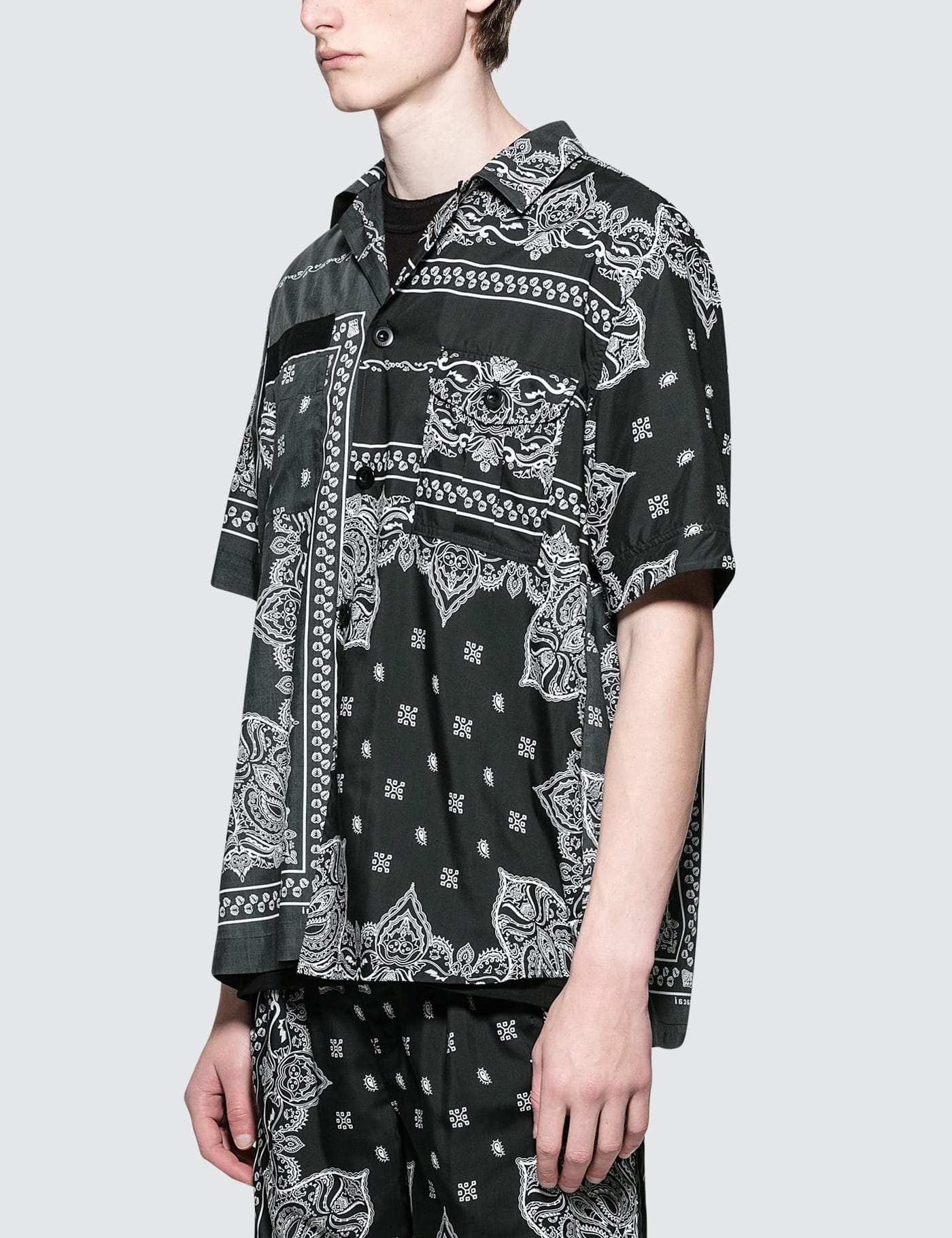 Sacai - Bandana Print Shirt | HBX - Globally Curated Fashion and 