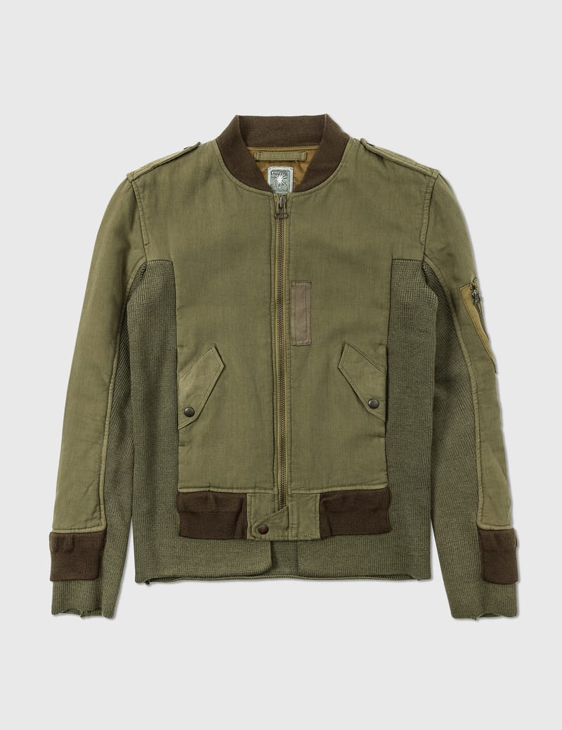 Maison Mihara Yasuhiro Military With Knit Jacket | HBX - Globally