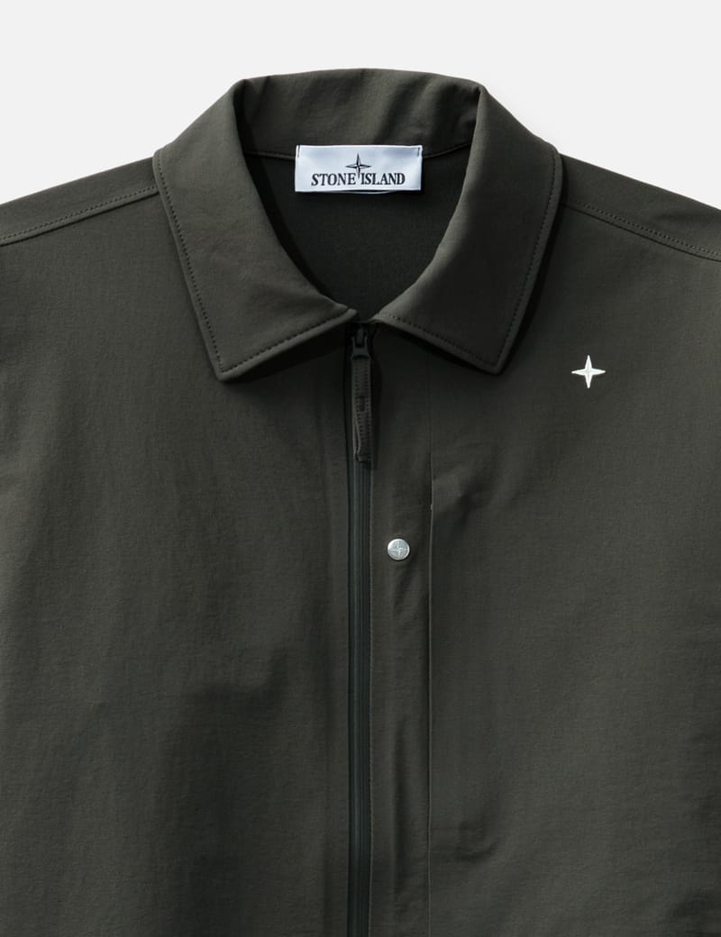 Stone Island Textured Stretch Nylon Stellina Overshirt
