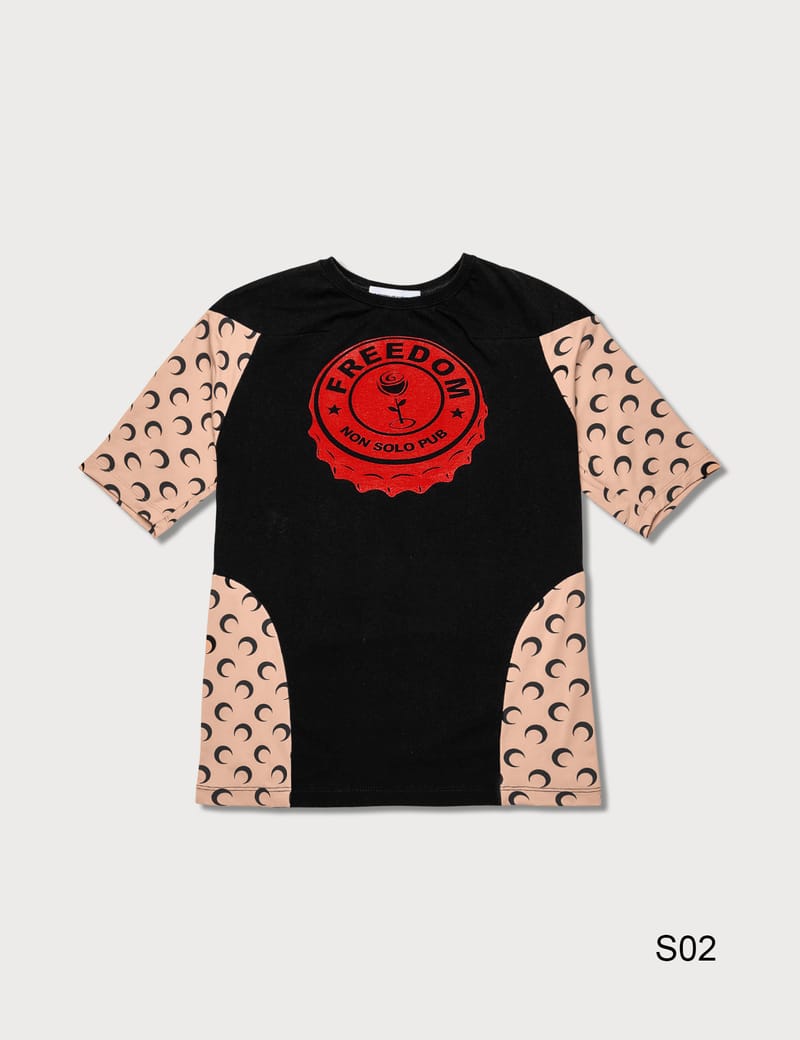 Marine Serre - Upcycled Moon Intervened T-Shirt | HBX