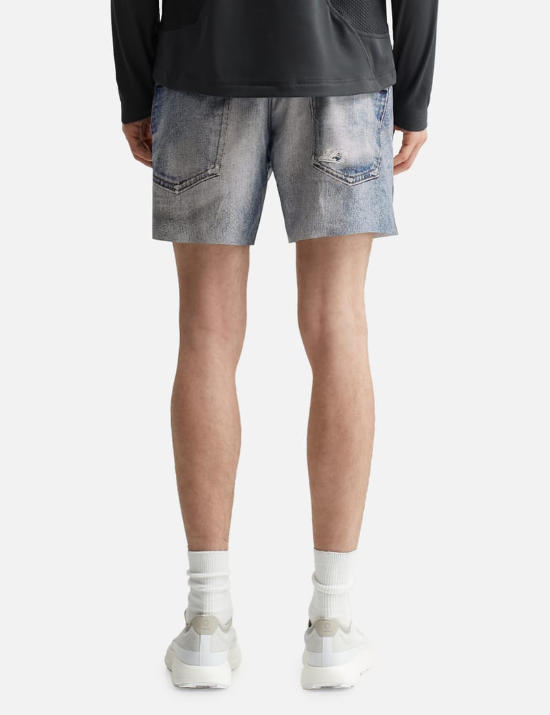 satisfy / ピースシェル デニム転写ランニングショーツ Mサイズ PeaceShell™ 5