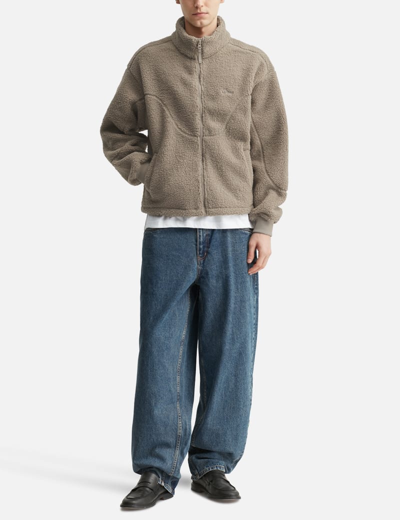 Dime Polar Fleece Sherpa Zip - Cozy full-zip fleece with pockets