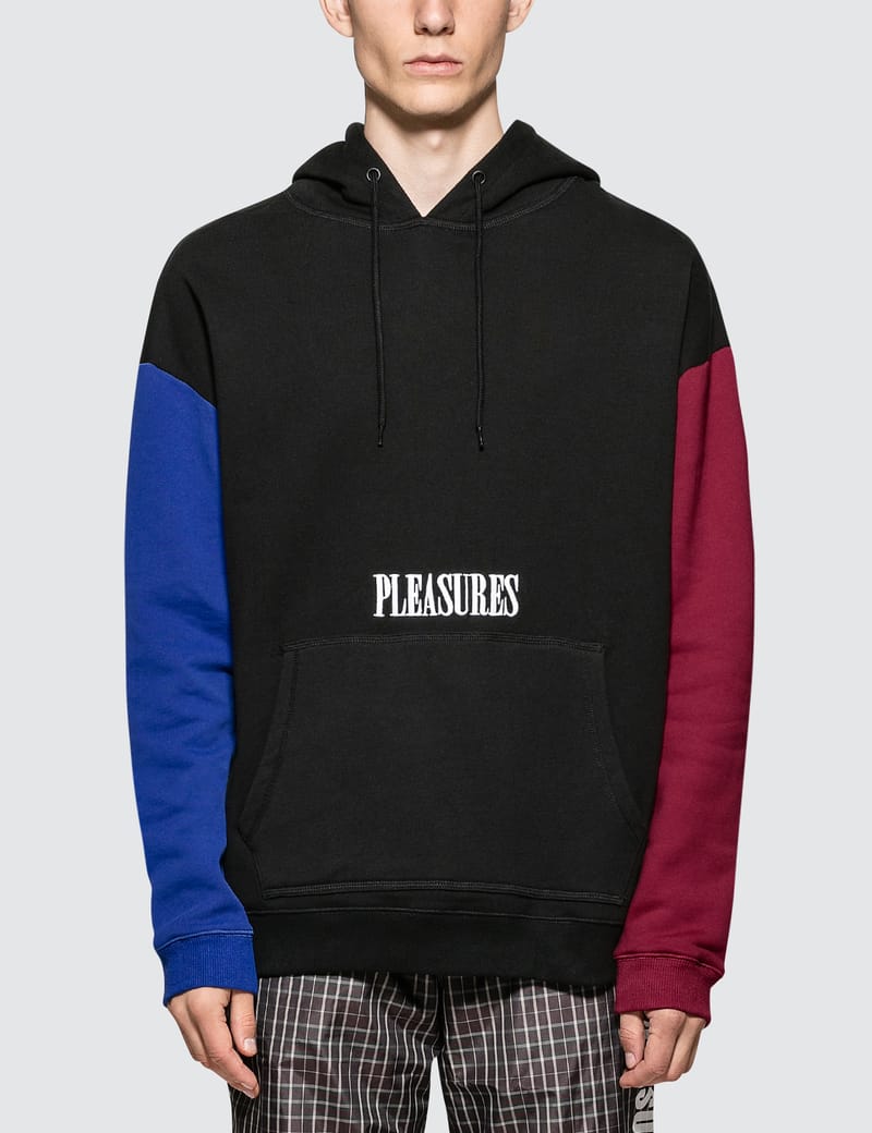 Pleasures Split Color Hoodie HBX Globally Curated Fashion