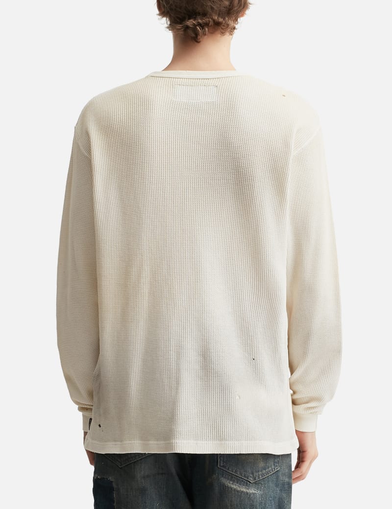 NEIGHBORHOOD NH x OOTD . Waffle Fabric Crewneck Long Sleeve - Mid