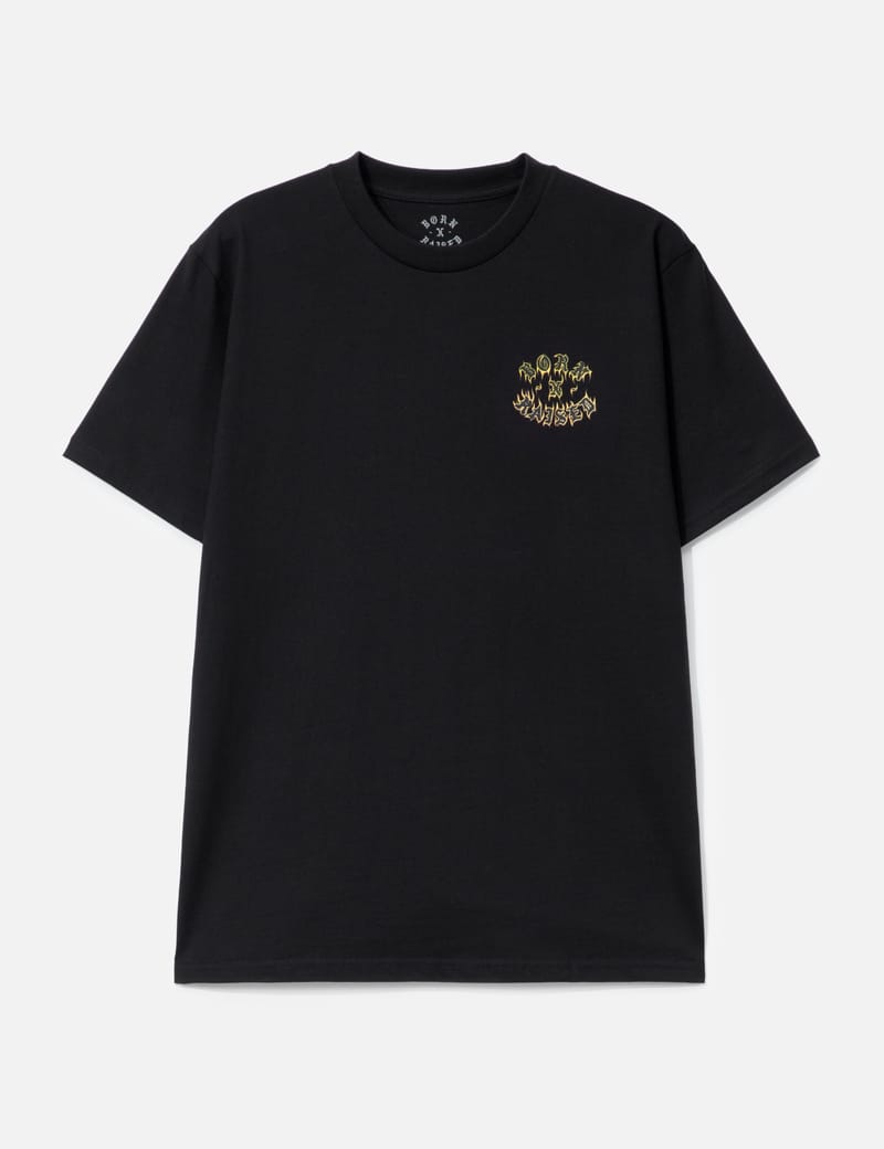 Born x Raised Guadalupe Tee - Black crewneck with screen-printed