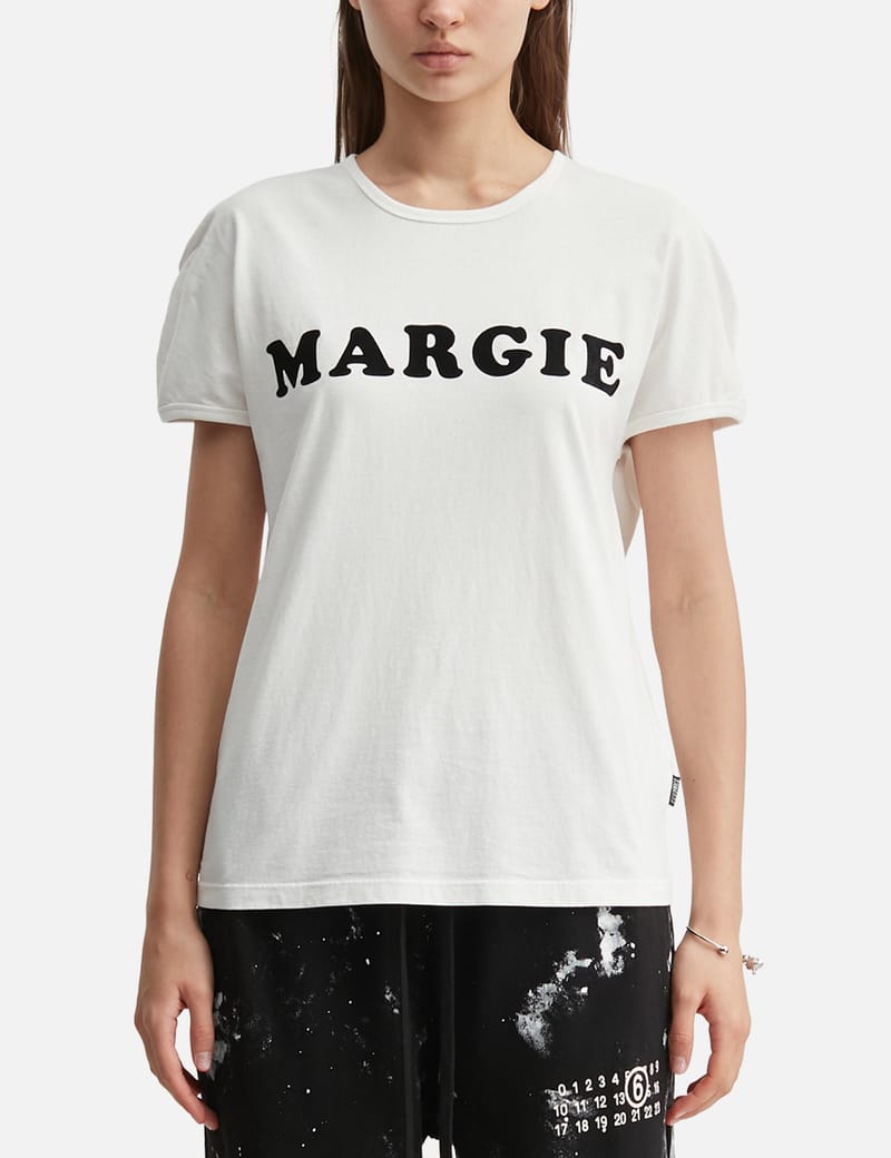 MM6 Maison Margiela - Newspaper Logo T-Shirt | HBX