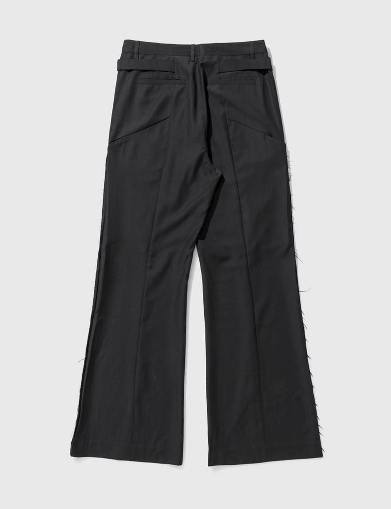 C2H4 - PANELLED WIDE LEG TAILORED TROUSERS | HBX - Globally