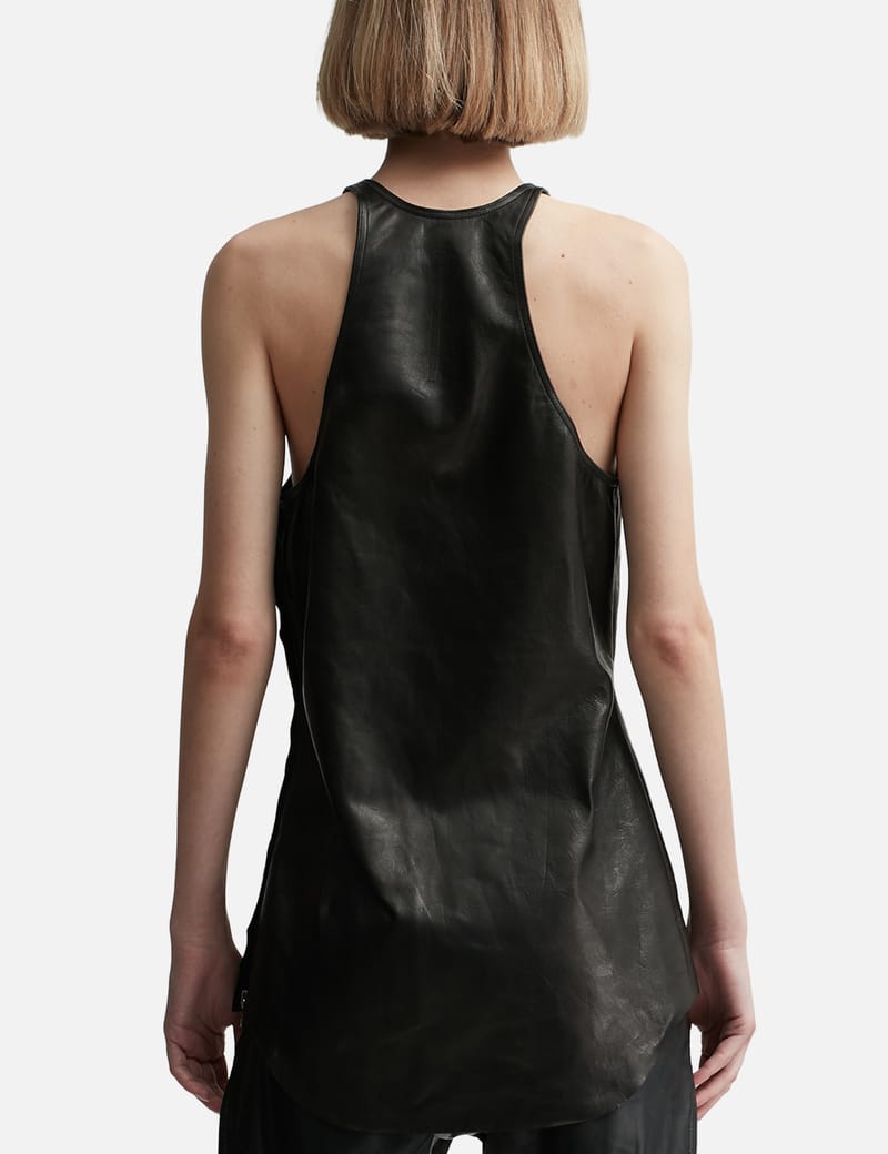 Rick Owens - LEATHER TANK | HBX - ハイプビースト(Hypebeast
