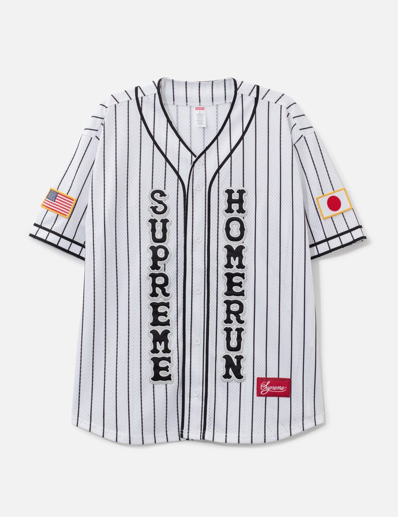Supreme Hanes Thermal Crew - White thermal crewneck with minor