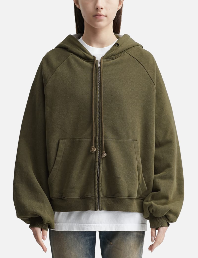 basketcase カーキ　ニット Basketweave Crew Neck Sweater - Wool - Olive Green – CHRISTIAN KIMBER