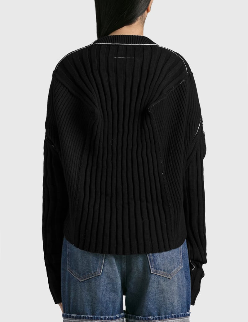 Tシャツ・カットソー MM6 MAISON MARGIELA Cream Wool Sweater Beige Wool sweater MM6 Maison Margiela - Vitkac AS