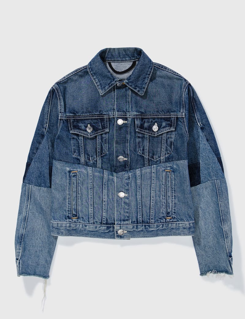 Helmut Lang - HELMUT LANG 2 TONE DENIM JACKET | HBX - Globally