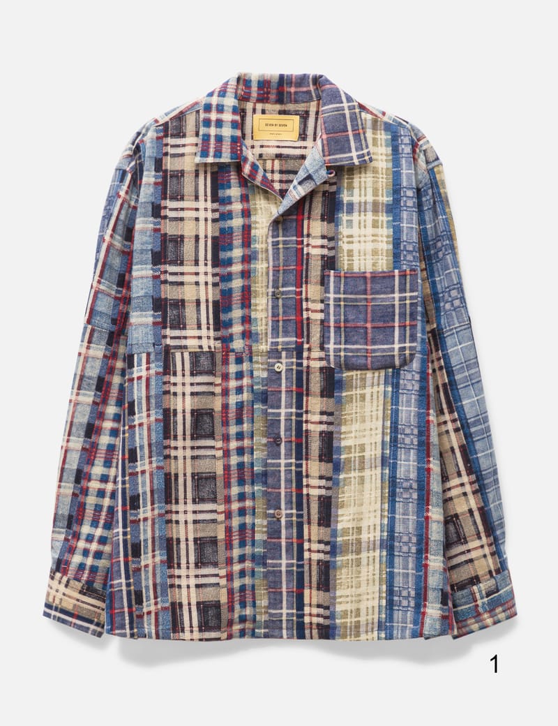 REWORK FLANNEL STRIPE SHIRTS