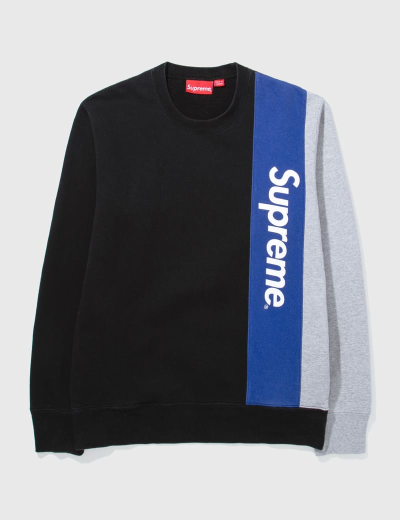 Supreme - SUPREME PANELLED SWEATER | HBX - Globally Curated