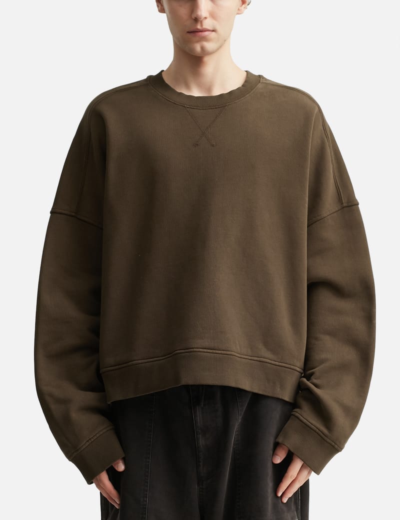 Entire Studios Box Crew Washed Black - Heavyweight organic cotton