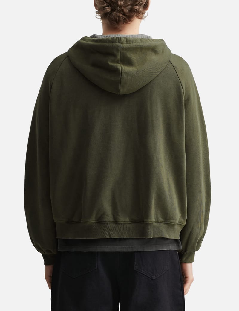 basketcase カーキ　ニット Basketweave Crew Neck Sweater - Wool - Olive Green – CHRISTIAN KIMBER