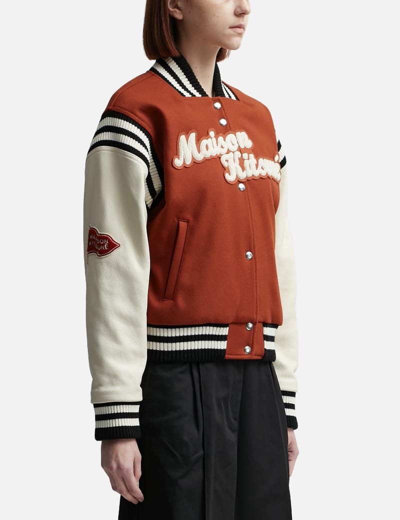 Maison Kitsuné - Varsity Jacket | HBX - Globally Curated Maison Kitsuné - Varsity Jacket | HBX - Globally Curated