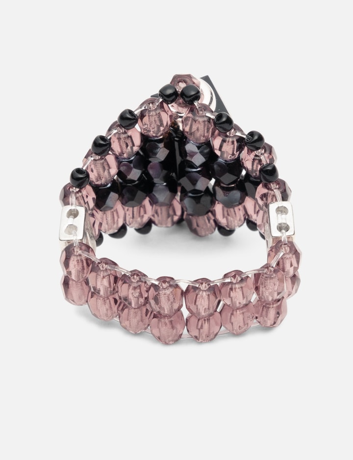 Needles Needles x Tie A Knot Square Crystal Beads Ring - Voluminous ...