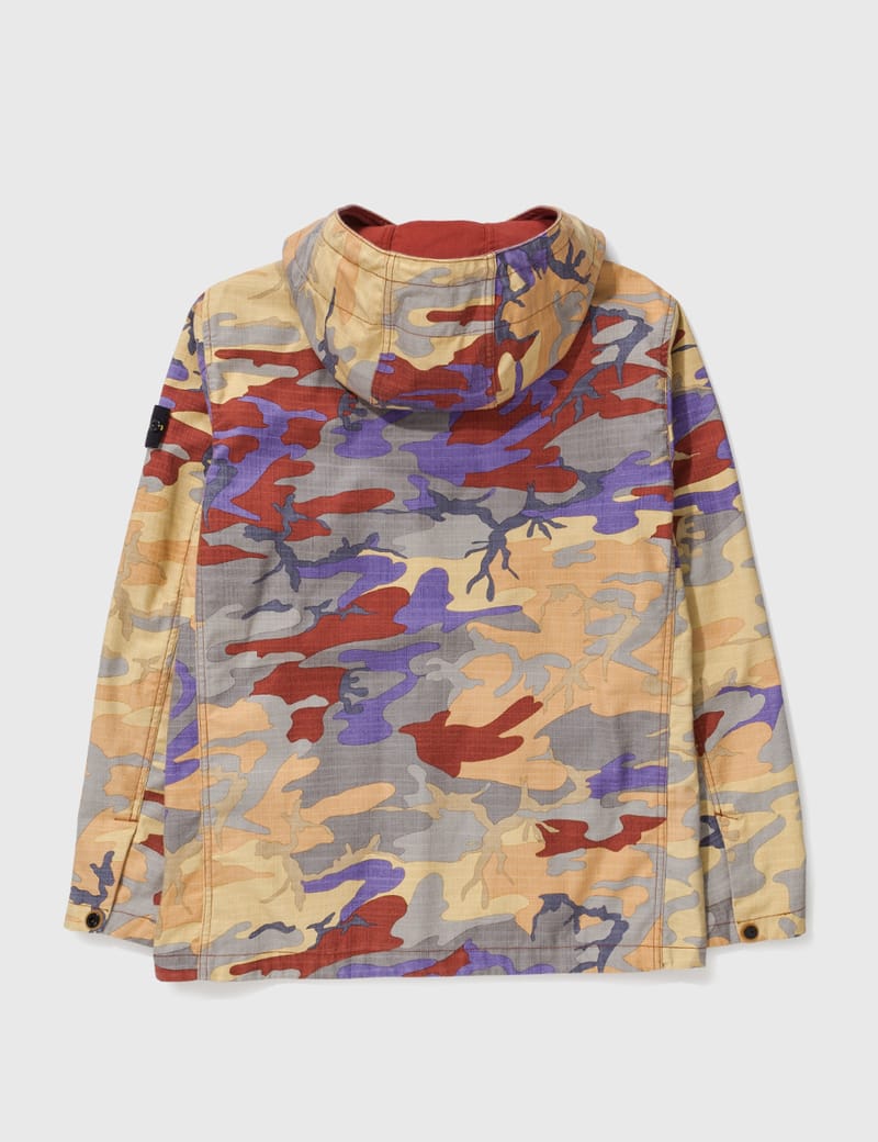 Stone Island - S.I. Heritage Camo Ripstop Nylon Watro Hooded