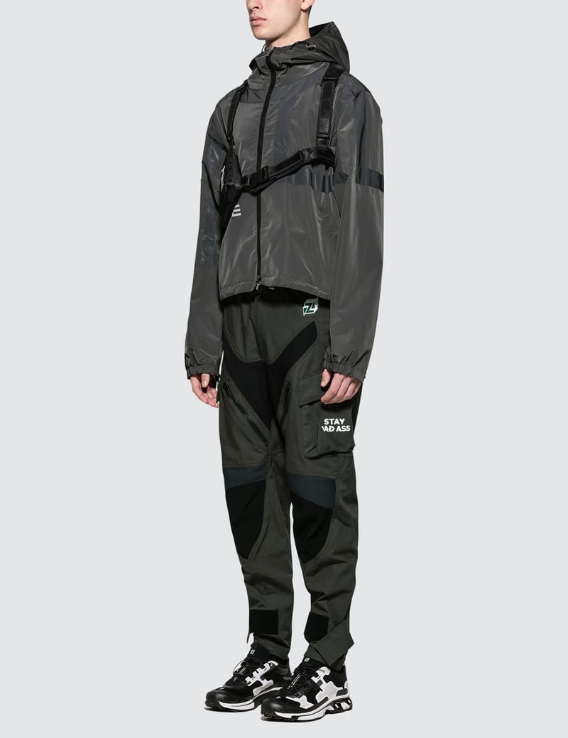 Heliot Emil - Technical Fabric Jacket with Chest Bag | HBX