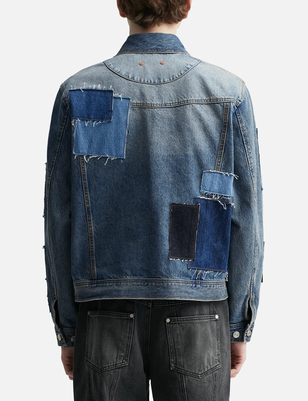 Andersson Bell - PATCHWORK DENIM JACKET | HBX - Globally Curated