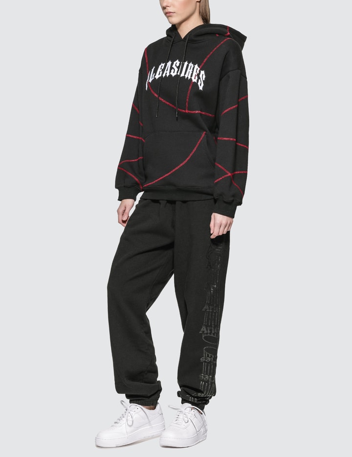 Pleasures destroyer contrast stitch hoodie Clearance