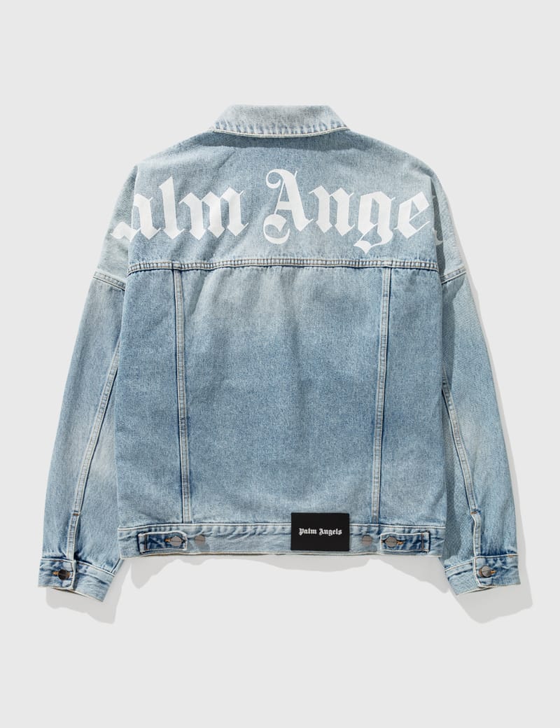 Palm Angels - Curved Logo Denim Jacket | HBX - Globally