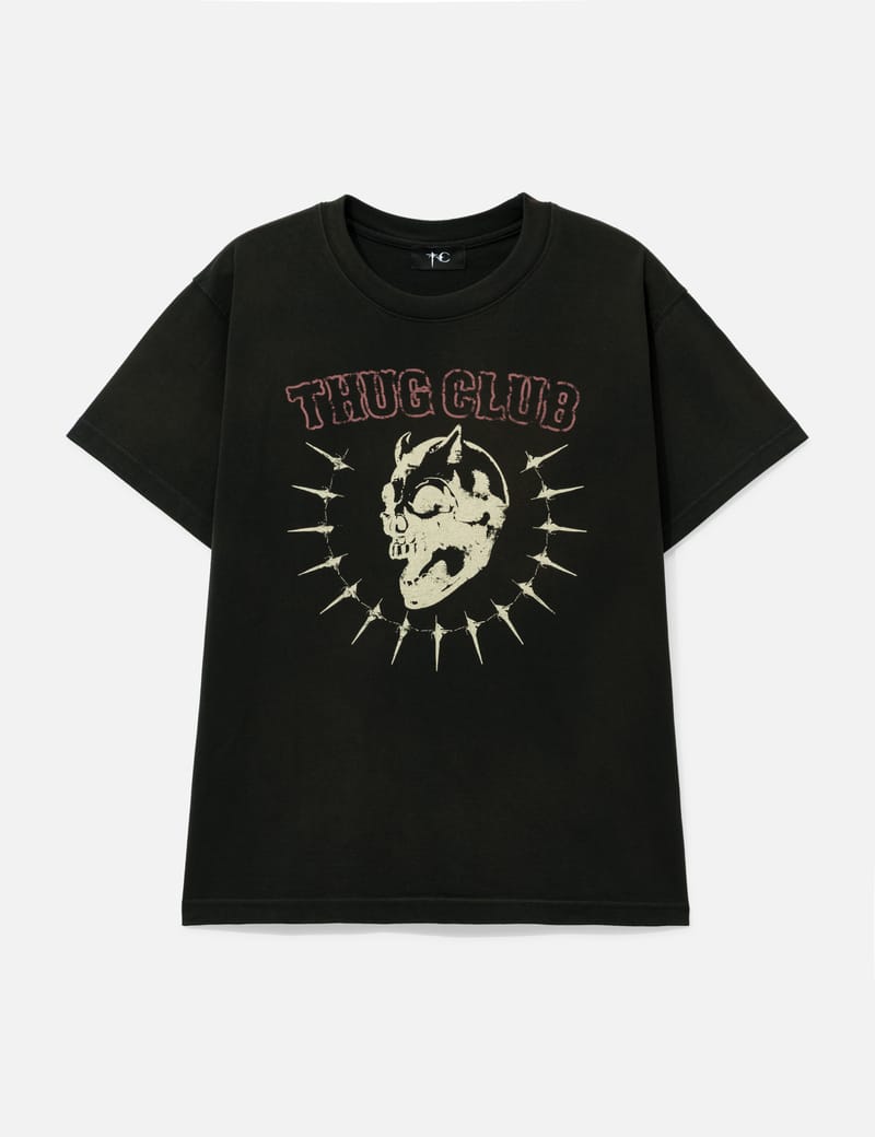 Thug Club サグクラブ　Tシャツ THUG CLUB] Rock T-Shirt (white) 正規品 韓国ブランド 韓国通販 韓国