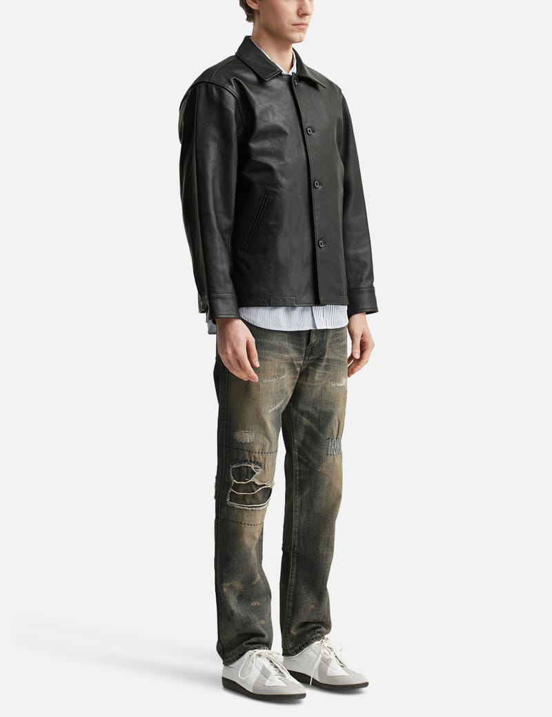 ジャケット・アウター NEIGHBORHOOD LEATHER CAR COAT BLACK M NEIGHBORHOOD - Leather Car Coat | HBX