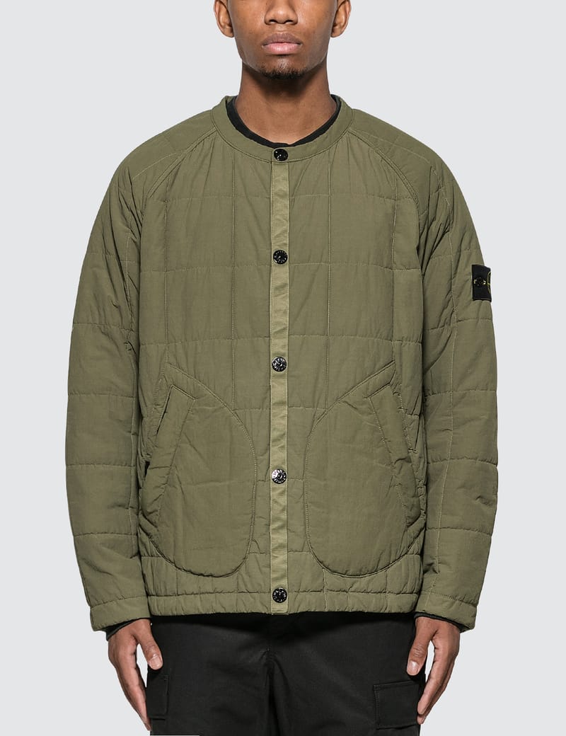 Stone Island - Naslan Light Quilted Collarless Jacket | HBX