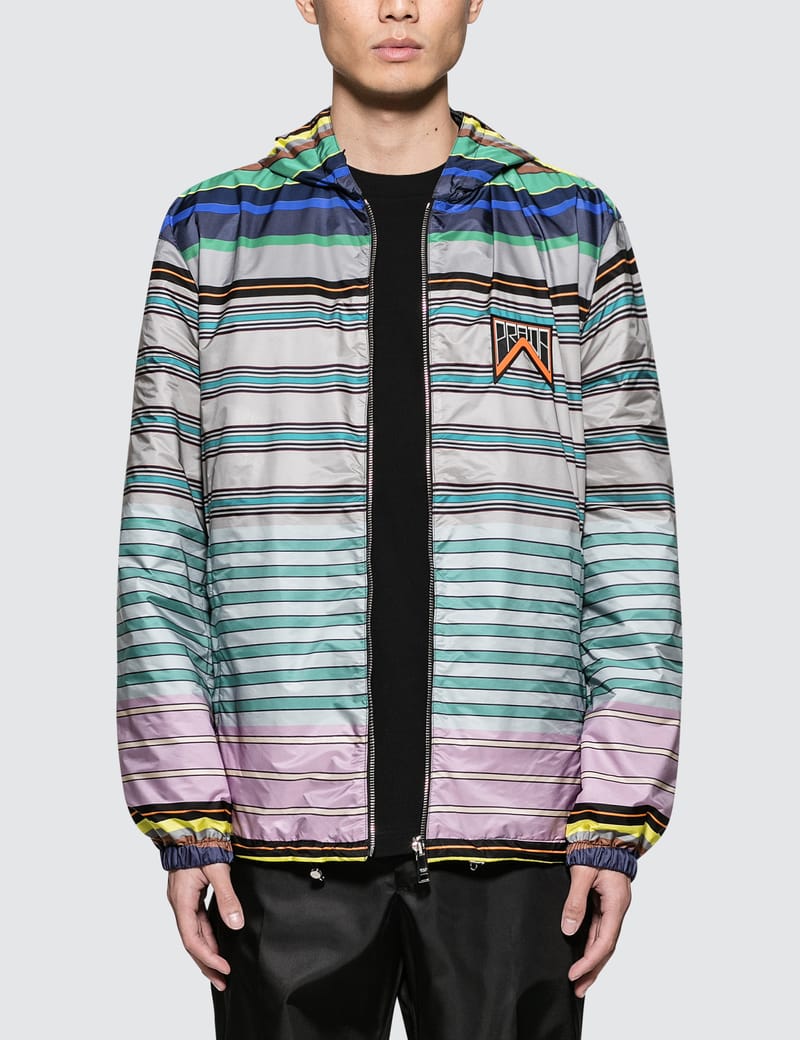 Prada - Stripe Nylon Jacket | HBX - Globally Curated Fashion and