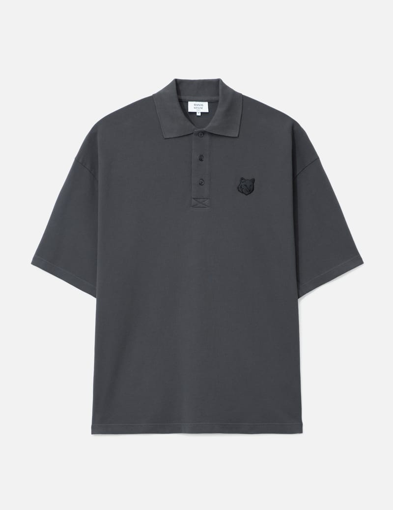 トップス maison kitsune double fox polo Maison Kitsuné - Double Fox Head Patch Polo | HBX - Globally