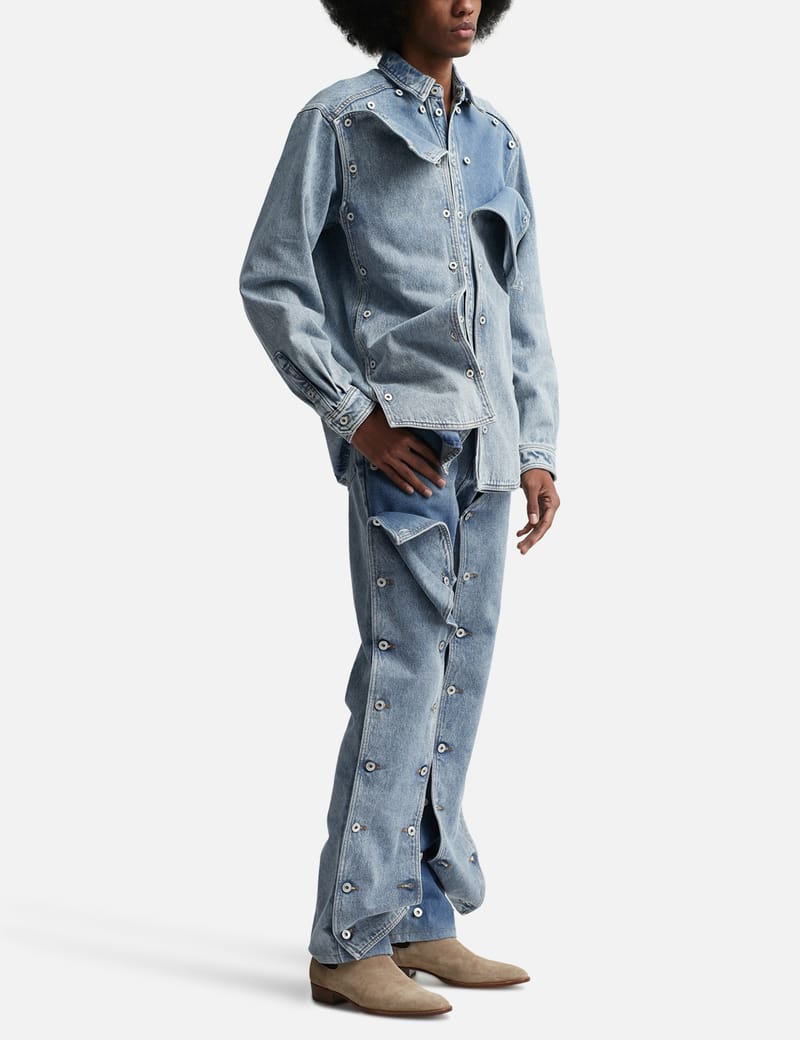 Y/PROJECT - Snap Off Denim Shirt | HBX - Globally Curated Fashion