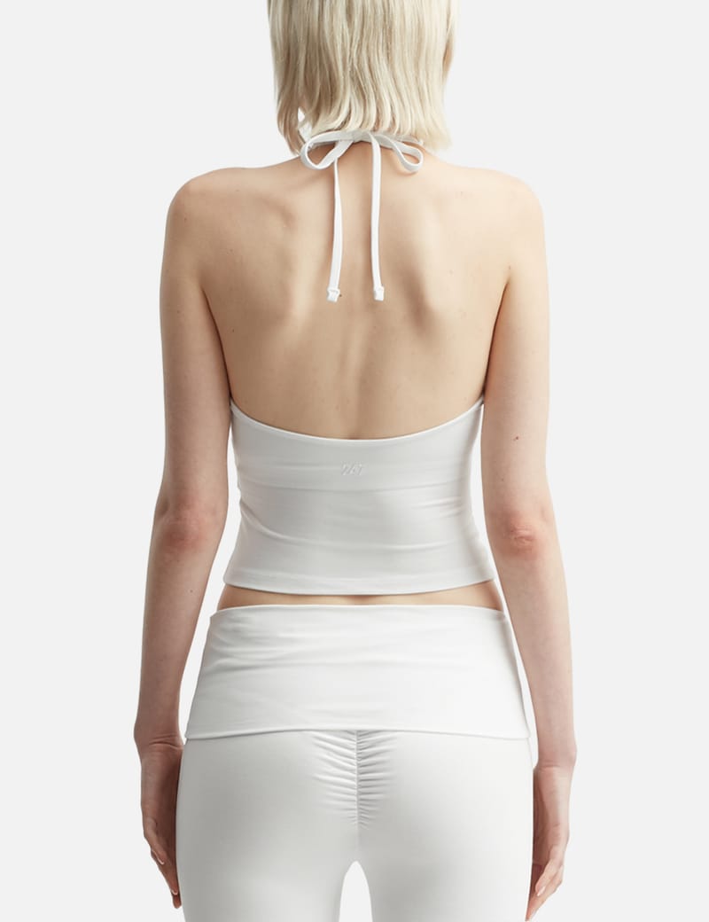 【yo BIOTOP】rayon bare halter neck ホワイト BIOTOP(ビオトープ) / 【yo BIOTOP】halter neck cotton