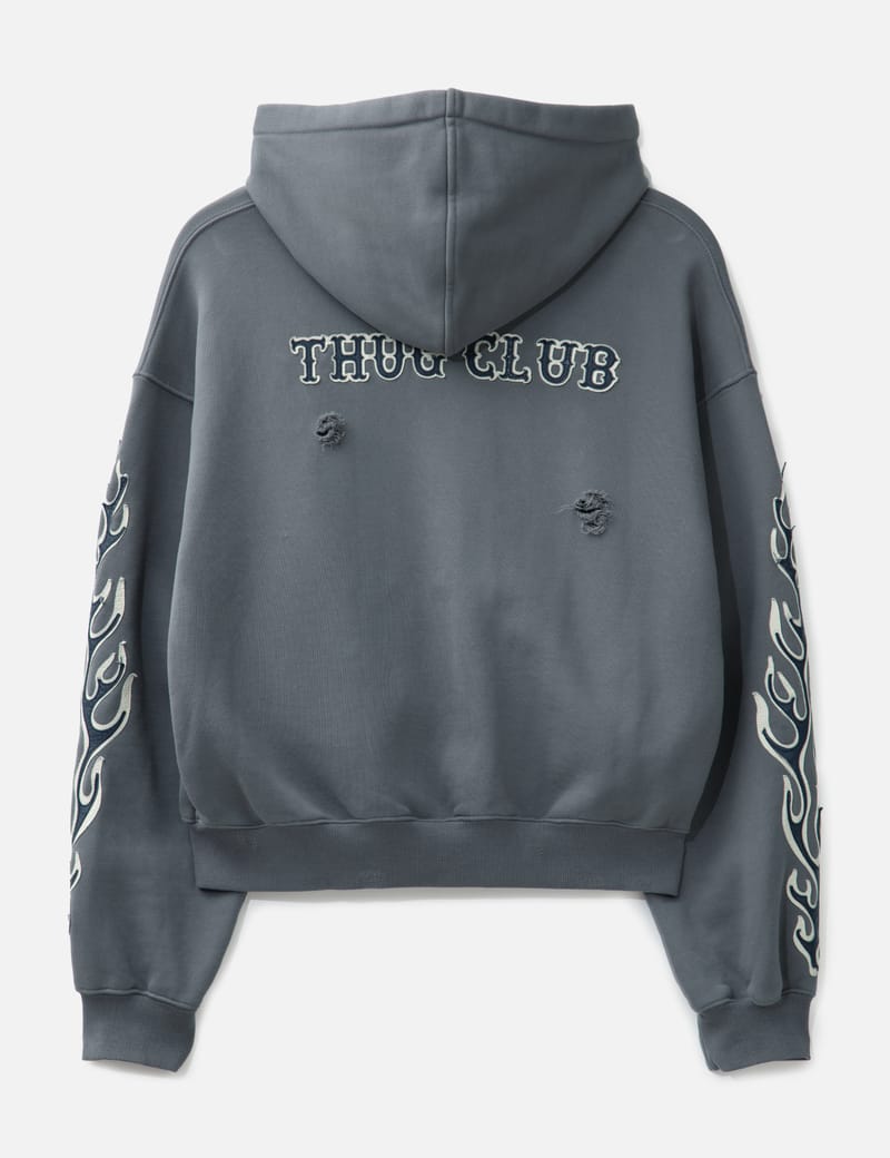 トップス THUG CLUB Gladiator Hoodie Grey Thug Club: Khaki Ambush Gladiator Hoodie | SSENSE
