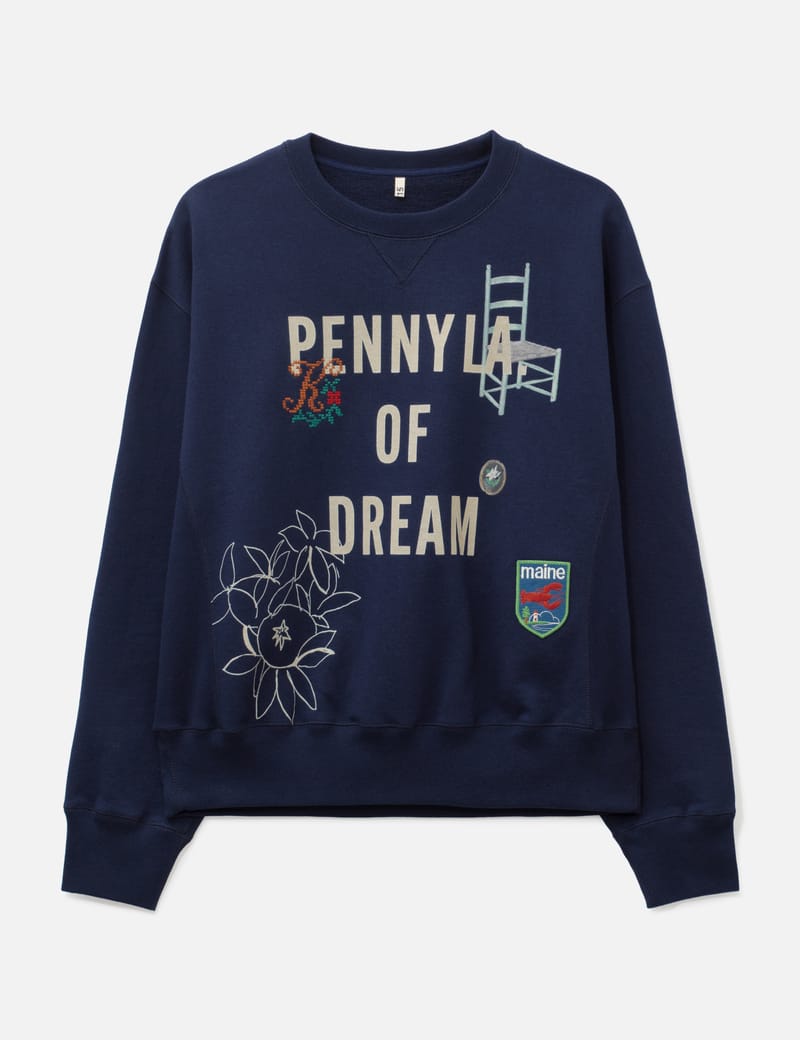 KHOKI Hand-Stitched Sweatshirt - Textured cotton style with prints