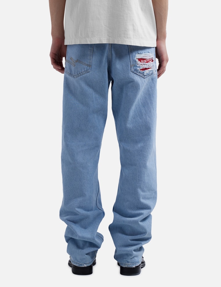 Martine Rose - Relaxed Fit Mended Jeans | HBX - Globally Curated ...