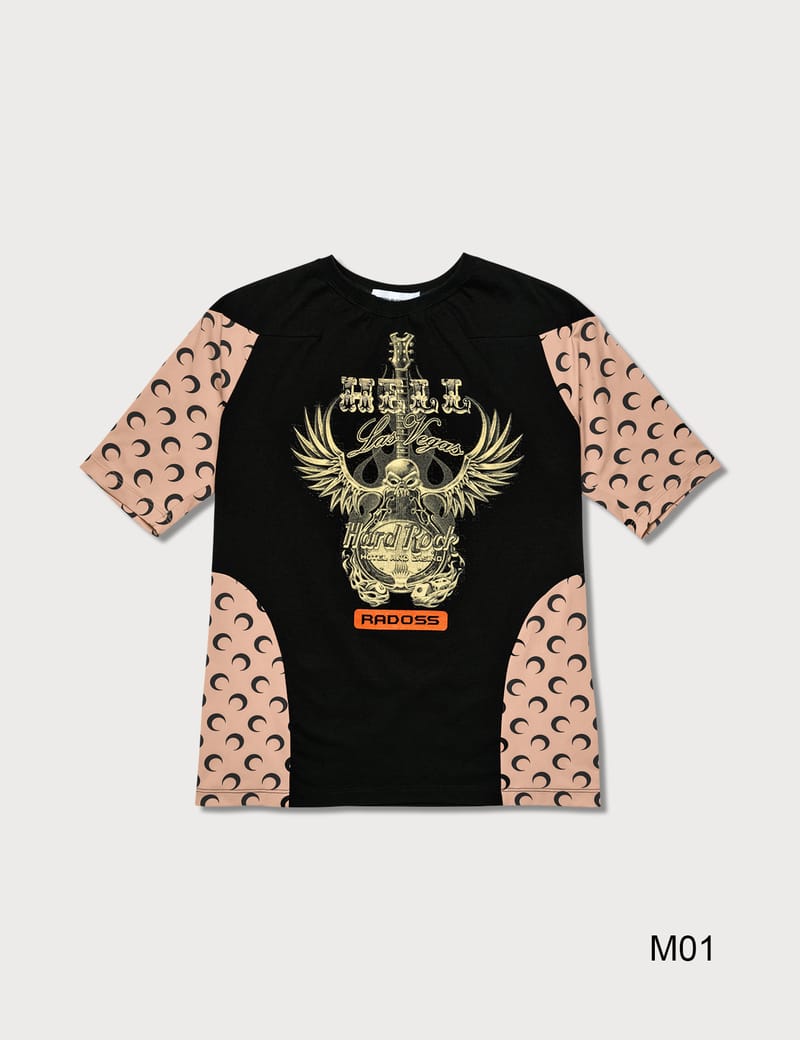 Marine Serre - Upcycled Moon Intervened T-Shirt | HBX Marine Serre - Upcycled Moon Intervened T-Shirt | HBX