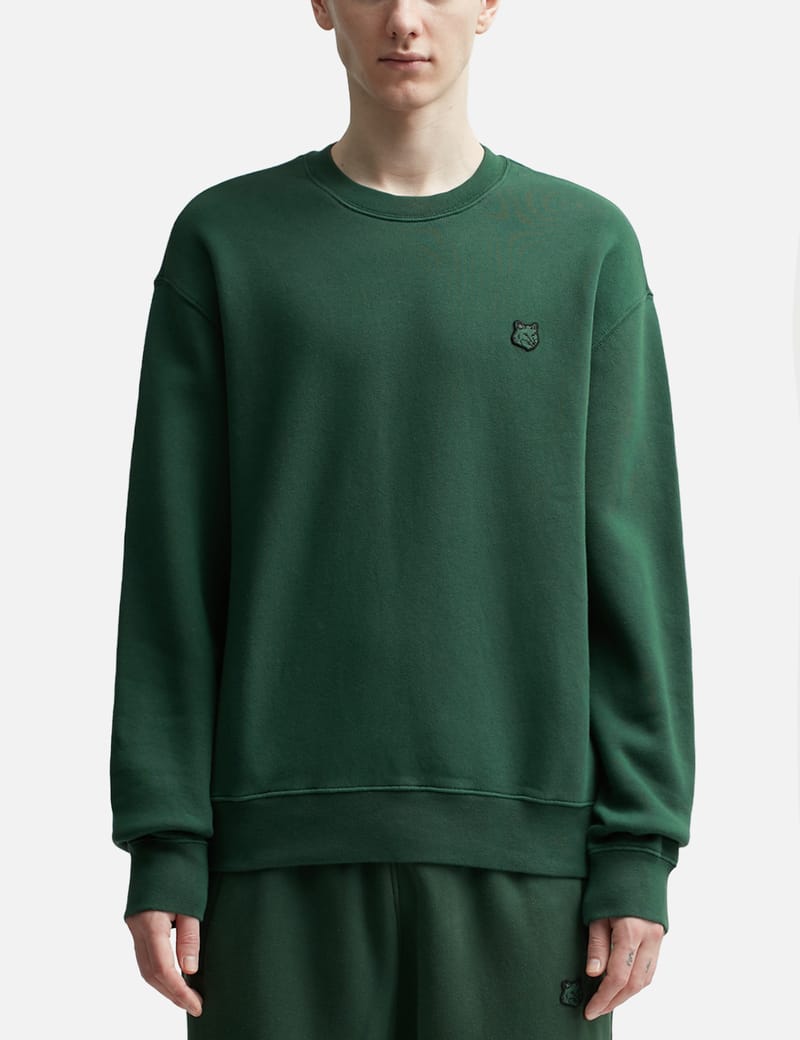 Maison Kitsuné - Bold Fox Head Patch Comfort Sweatshirt | HBX