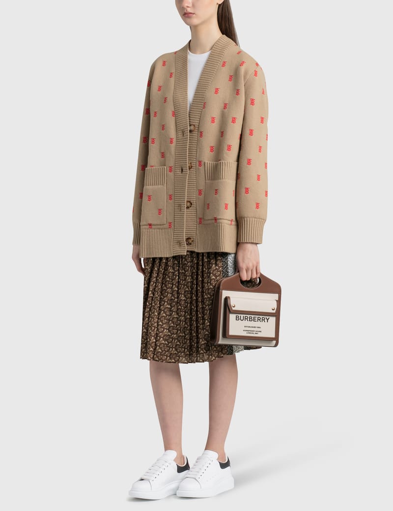 Burberry - Mini Two-tone Canvas and Leather Pocket Bag | HBX