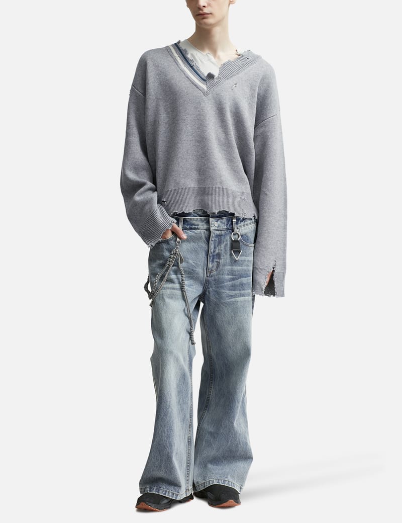 C2H4 - Profile Volume Double Waist Jeans | HBX - Globally Curated