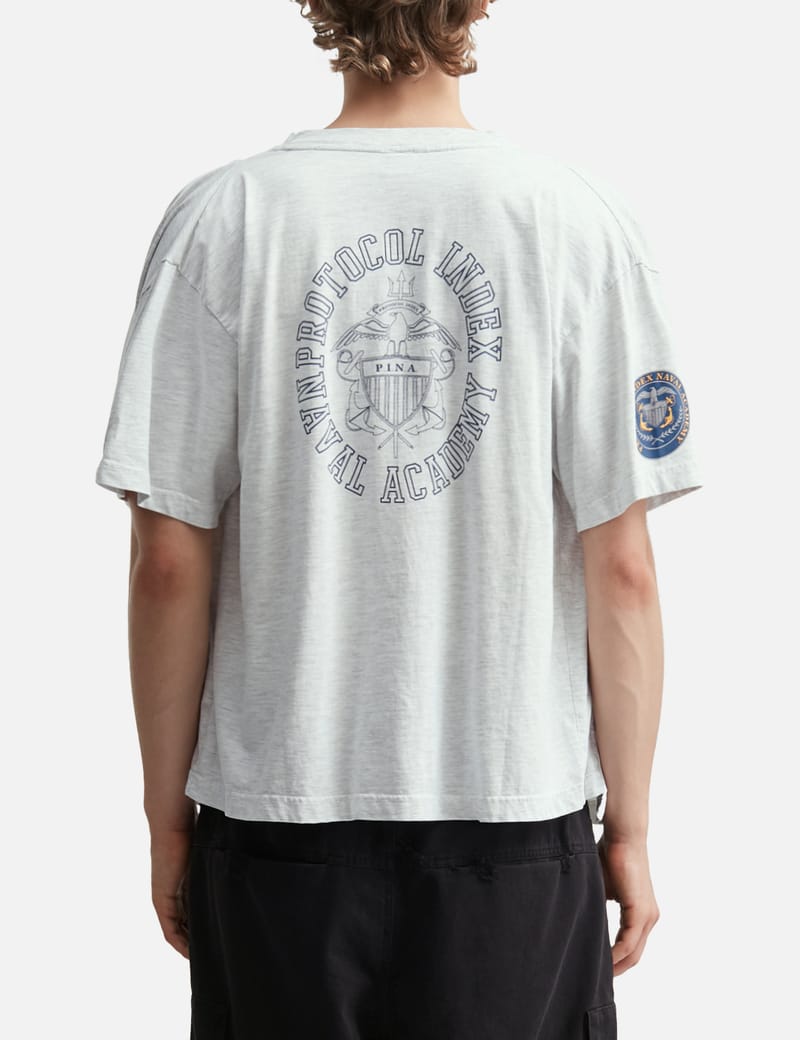 Protocol-Index Four Hands T-Shirts - Oversized layered tee with