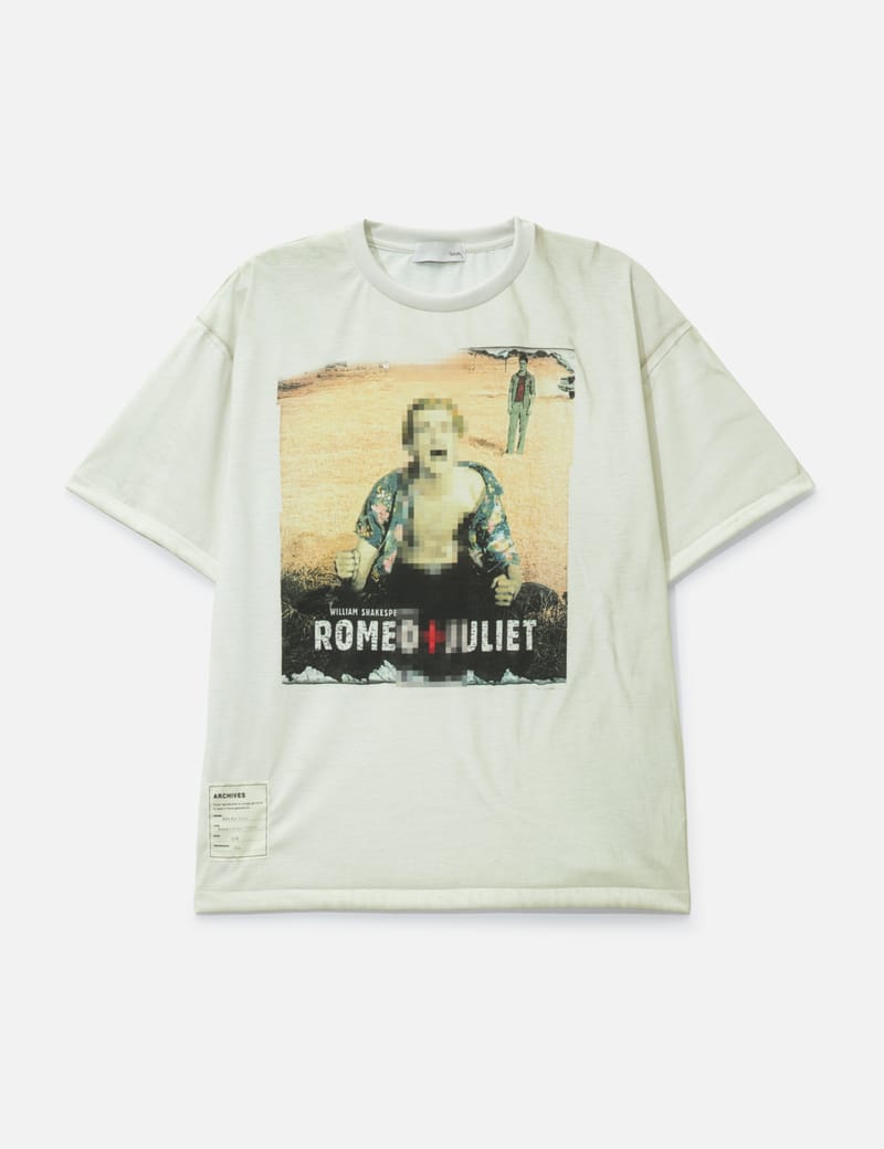 TOLQ Trompe L'Oeil Scratch T-Shirt - Japanese-made black graphic