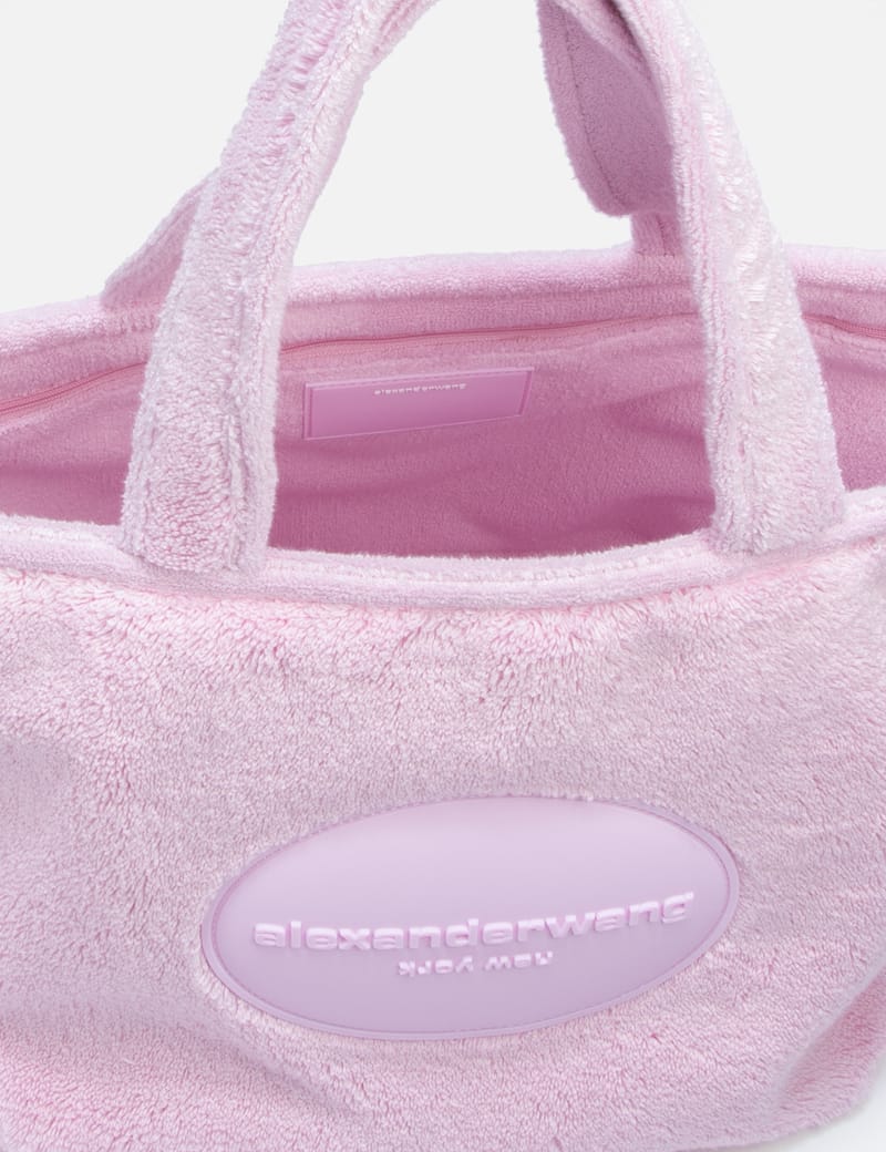 【関税込み】Alexander Wang ピンク Punch トートバッグ Alexander Wang - Large Terrycloth Punch Tote Bag | HBX
