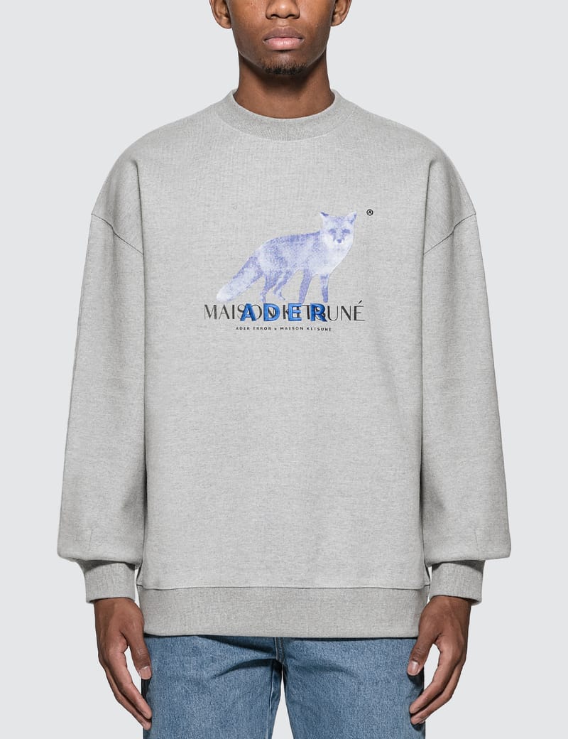 Maison Kitsuné - Ader Error x Maison Kitsune Bitmap Fox Sweatshirt ...